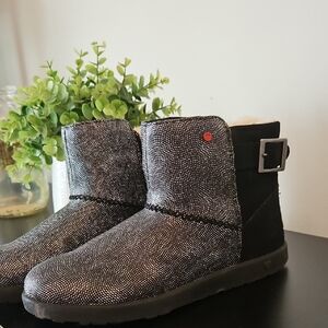 UGG Black Sparkle Short Ankle Boots